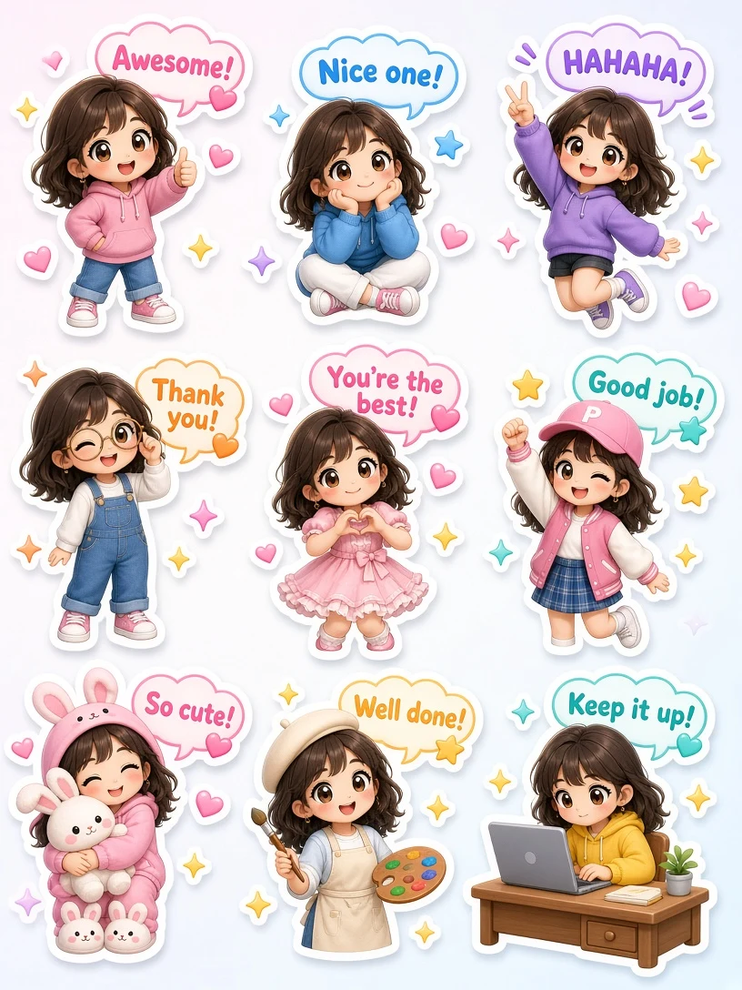 Chibi Girl Expression Pack