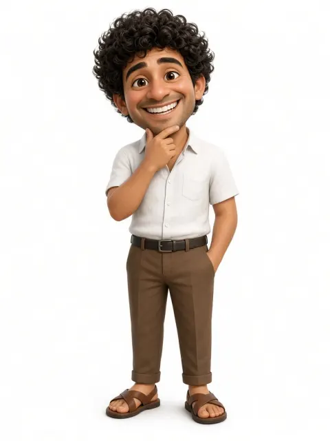 Smiling 3D Caricature