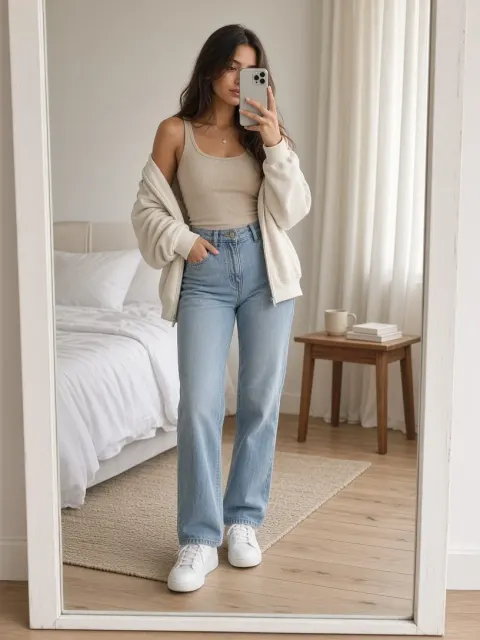 Girl Mirror Selfie