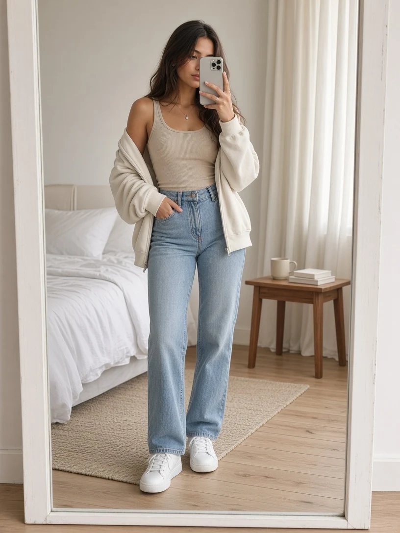 Girl Mirror Selfie