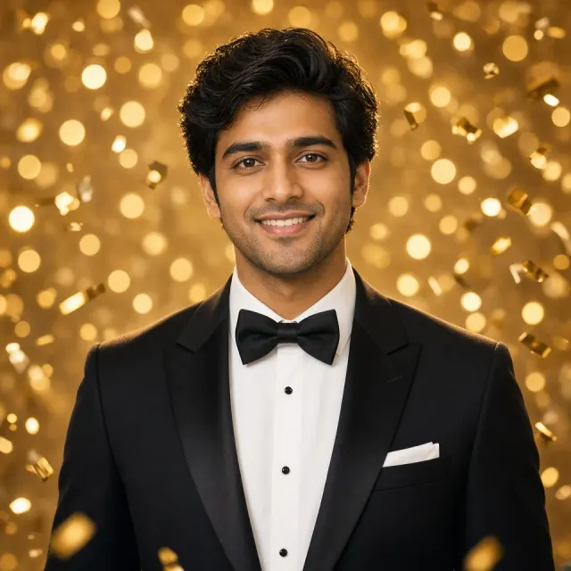 Golden Hour Tuxedo Portrait