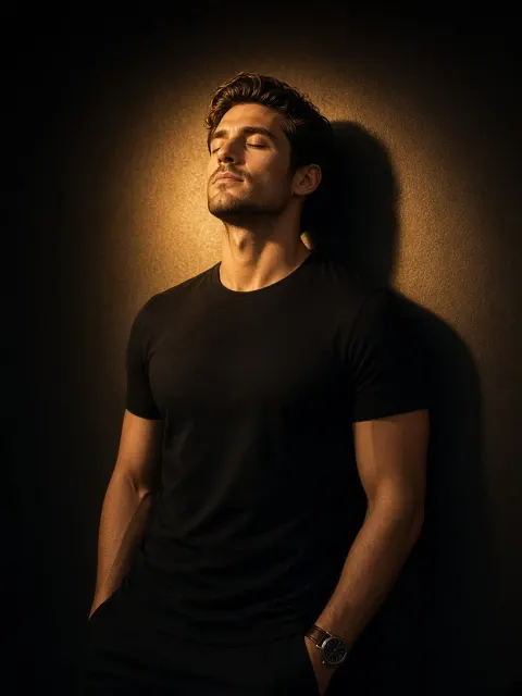 Cinematic Portrait with Shadow Play