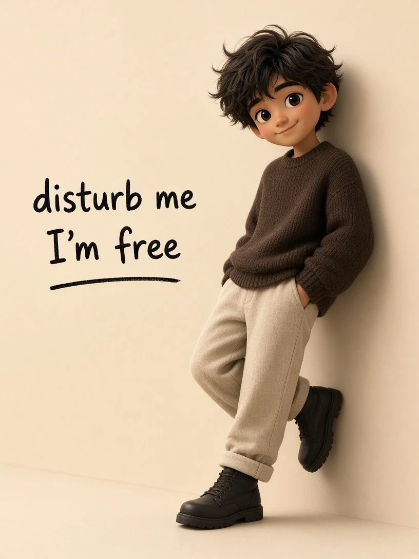 Disturb Me I'm Free 3D Avatar Image Prompt