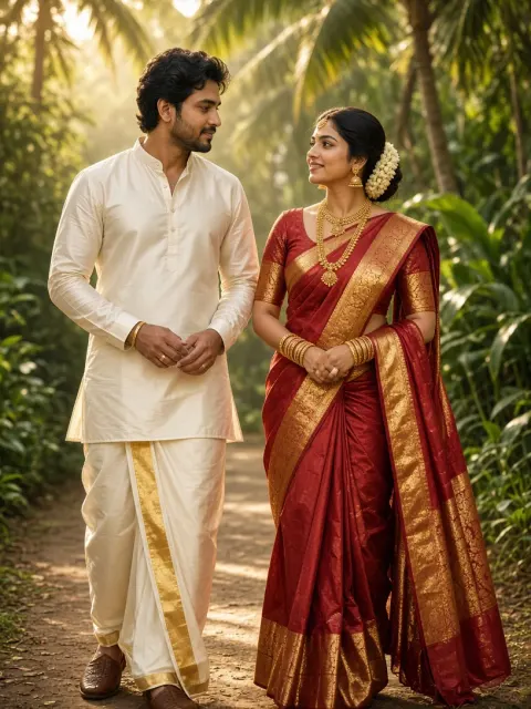 Traditional Kerala Couple