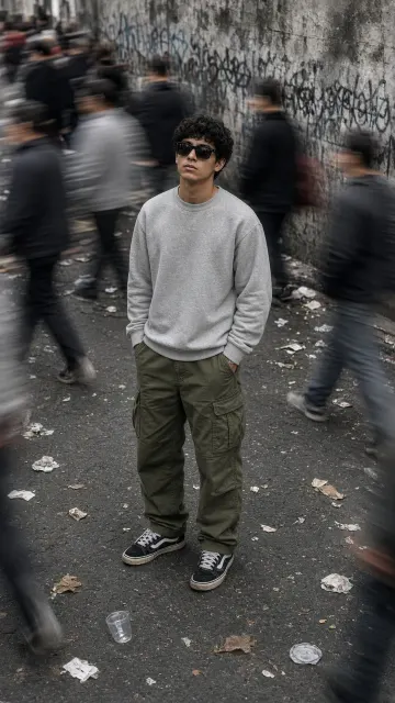 Urban Motion Blur Street Portrait AI Prompt