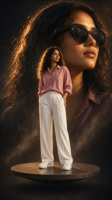 Girl Double Exposure Movie Poster