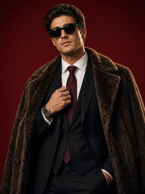 Vintage Gangster Glamour Portrait