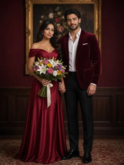 Velvet & Maroon