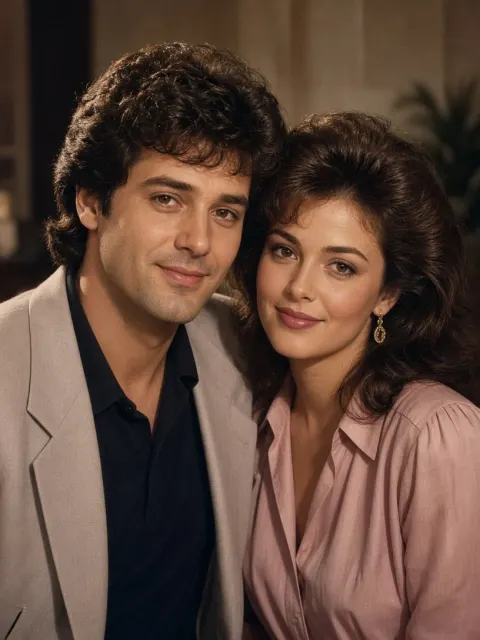 80s Vintage Couple Portrait