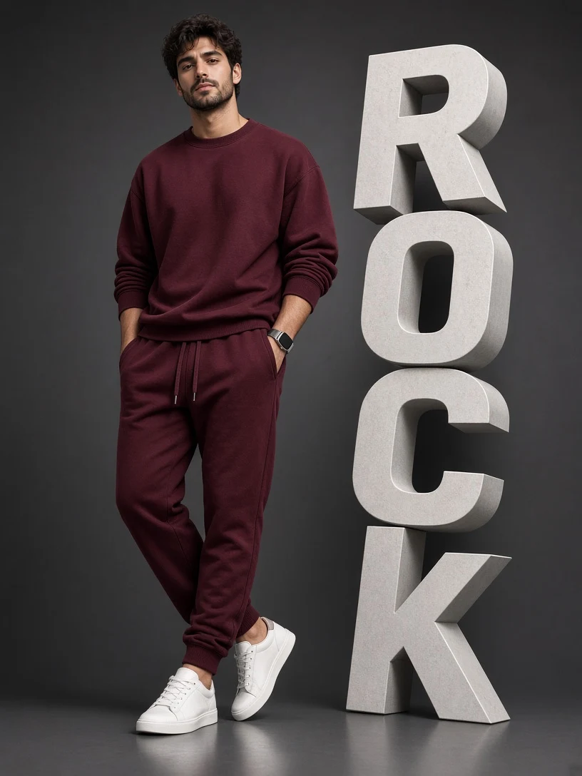 Boy Standing Next to 3D Name
