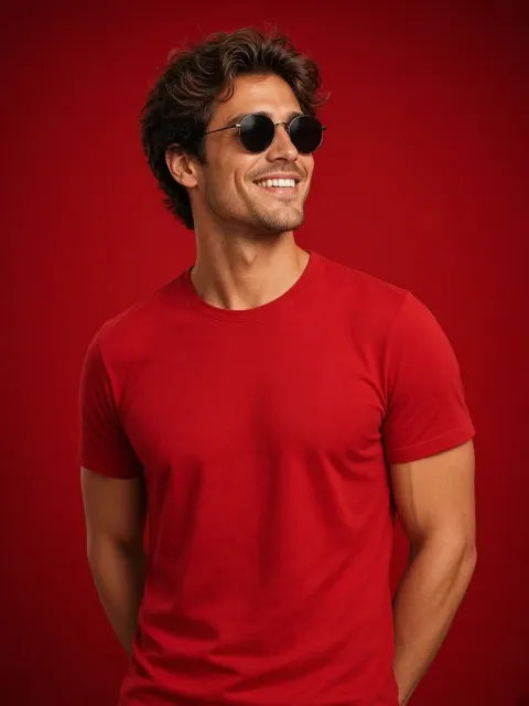 Profile in Red