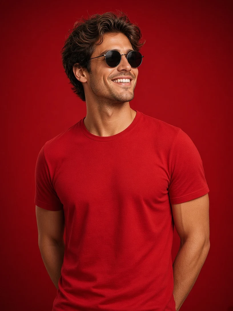 Profile in Red