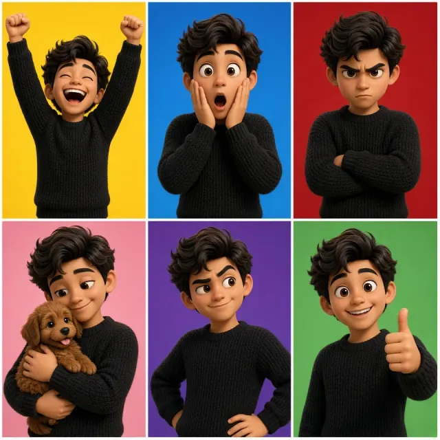 Six Shades of Emotion