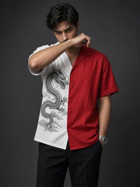 Two-Toned Dragon Portrait