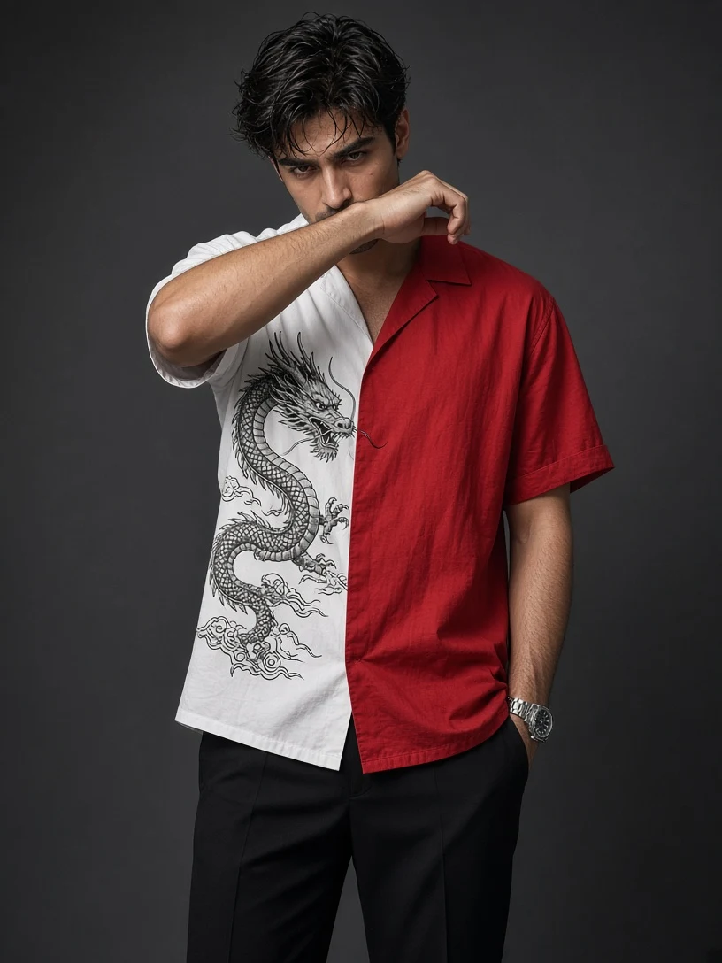 Two-Toned Dragon Portrait