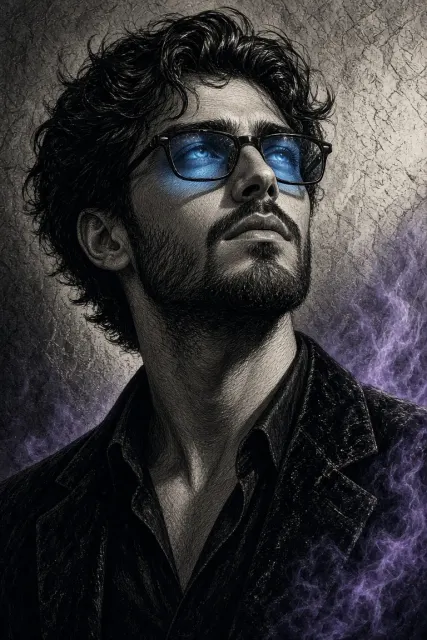 Purple smoke artwork