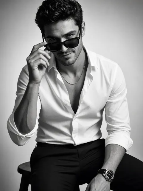 Elegant Male Studio Photography