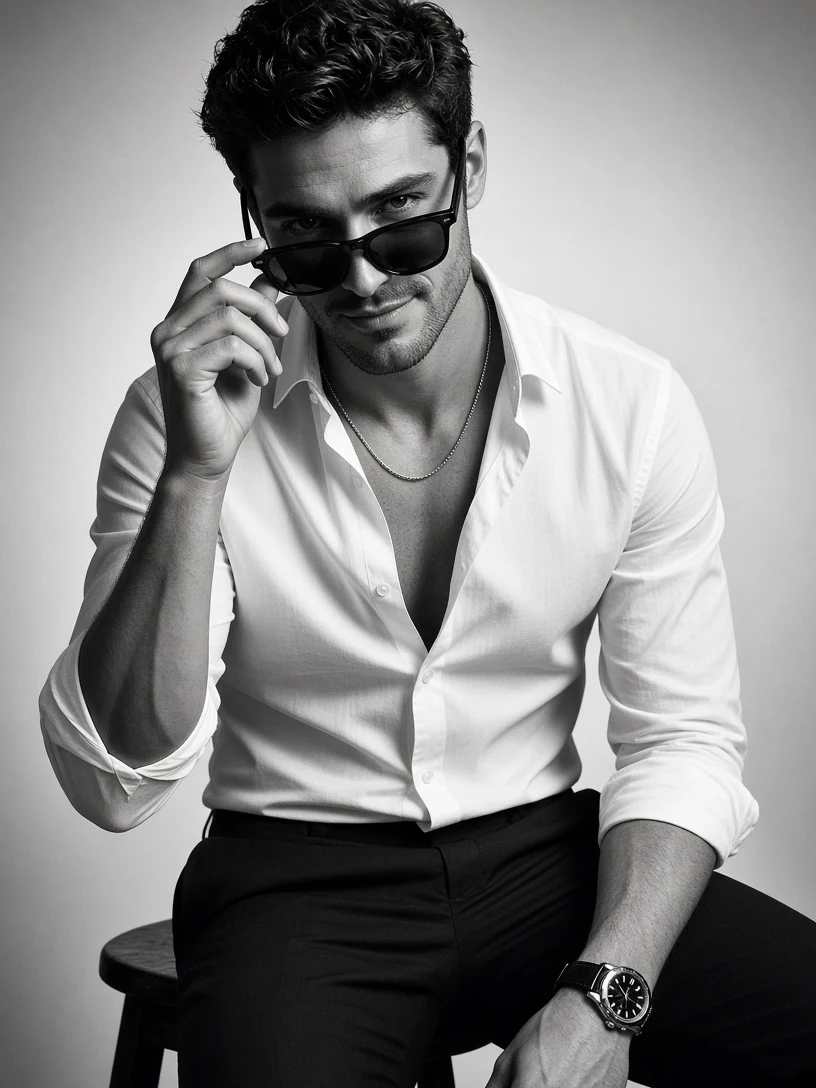 Elegant Male Studio Photography