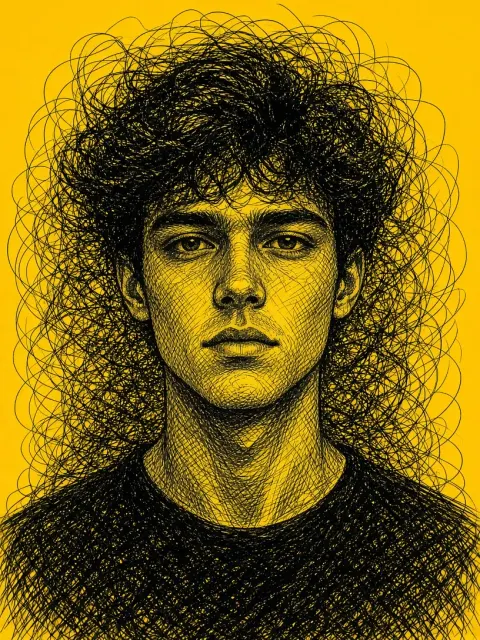 The Scribble Sketch Portrait