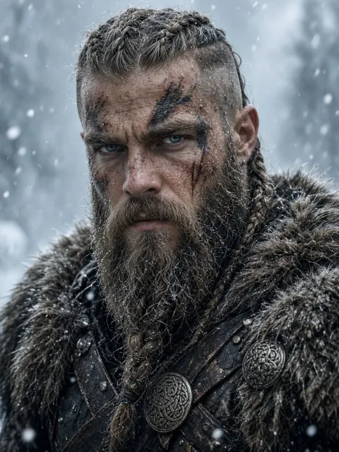 Hyperreal Cinematic Scandinavian Viking
