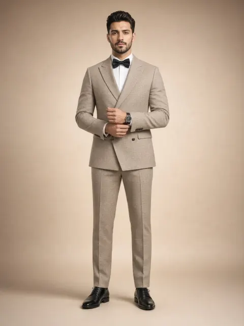 Premium Studio Portrait of Man in Elegant Attire