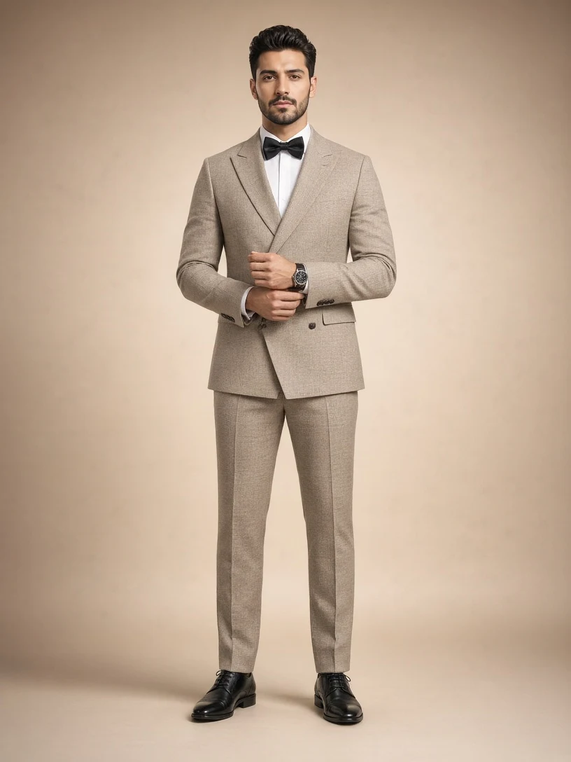 Premium Studio Portrait of Man in Elegant Attire