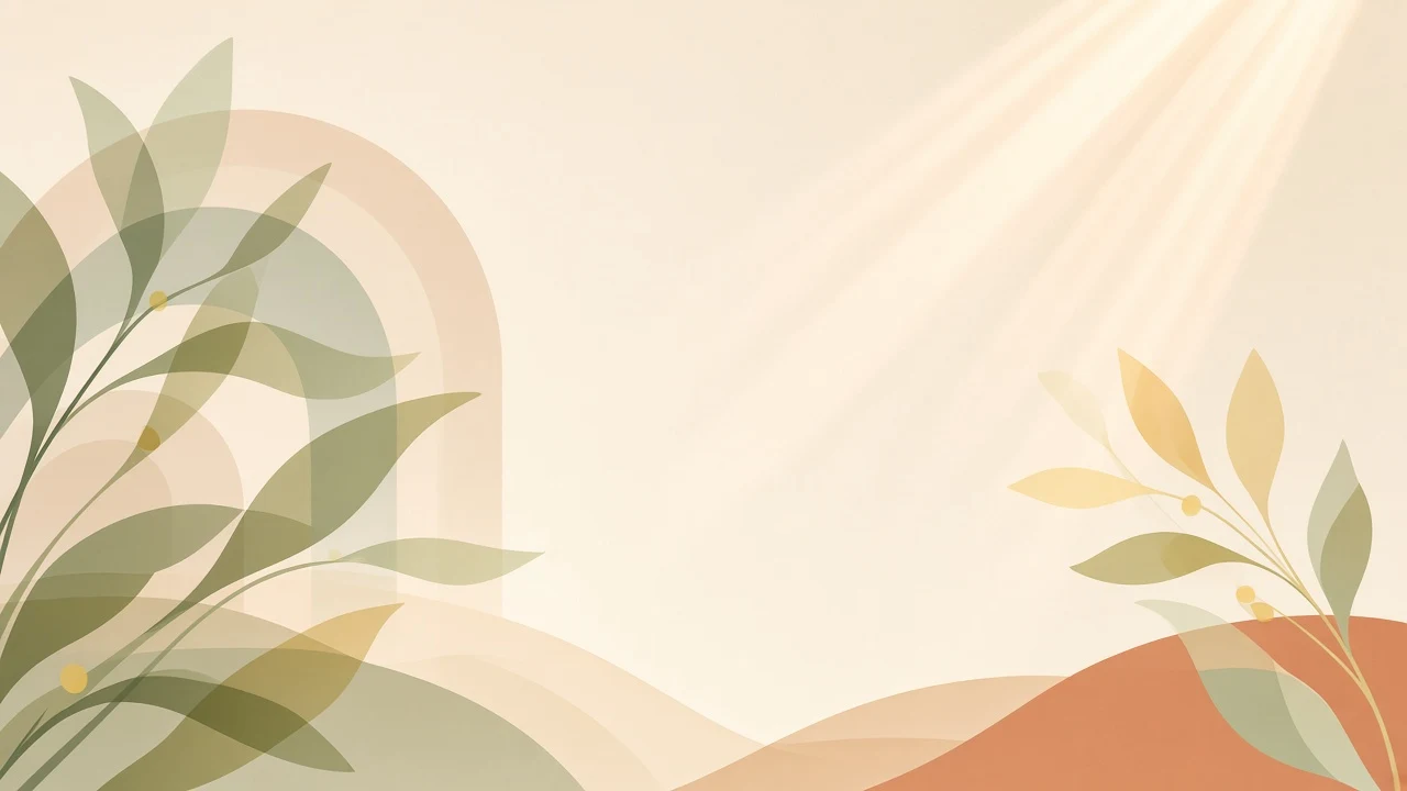 Abstract Organic Spring Leaves Geometric Vector Wallpaper