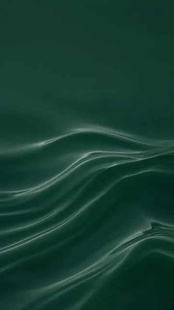 Minimalist Emerald Water Ripples and Fluid Contours