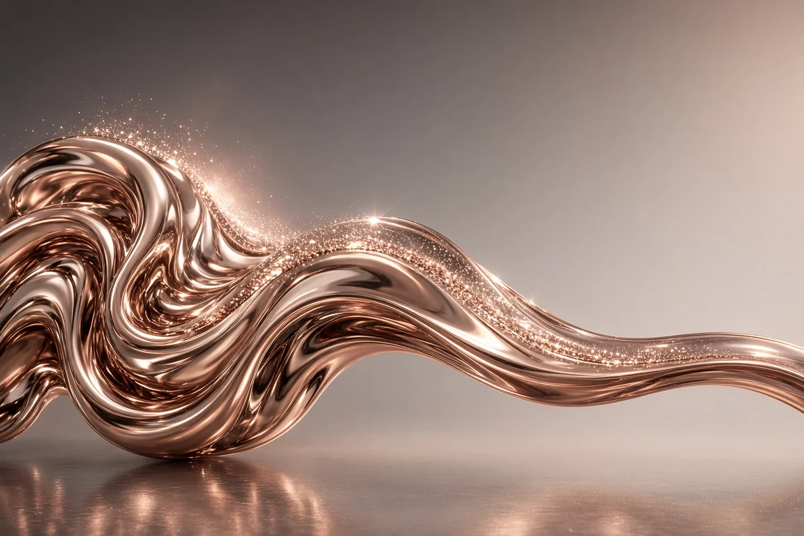 Gleaming Rose-Gold Chrome Whirlpool with Base Weight