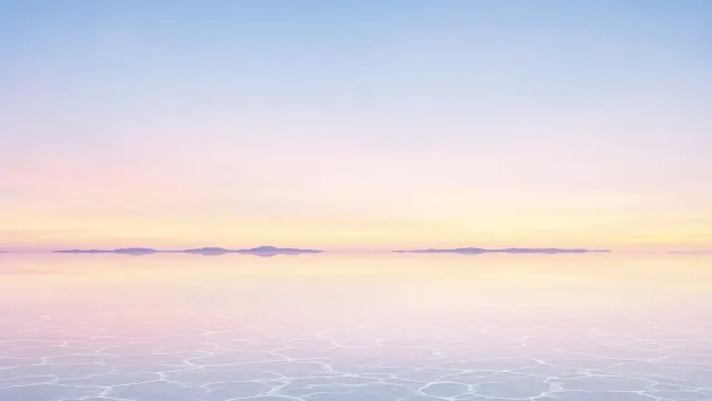 Salar de Uyuni Infinite Salt Mirror at Dawn