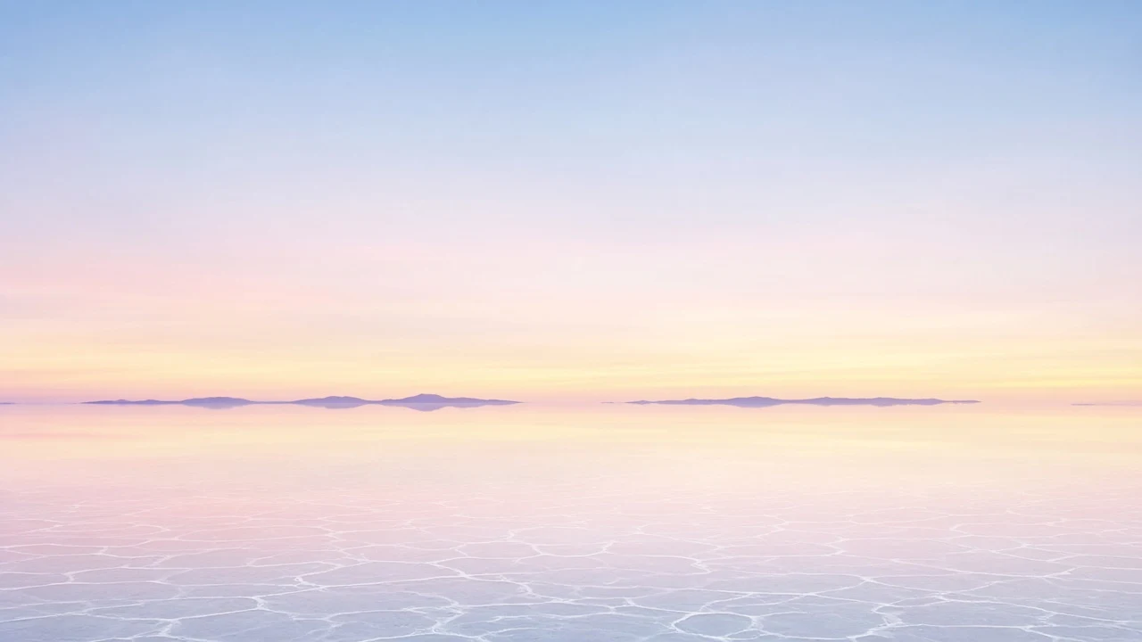 Salar de Uyuni Infinite Salt Mirror at Dawn