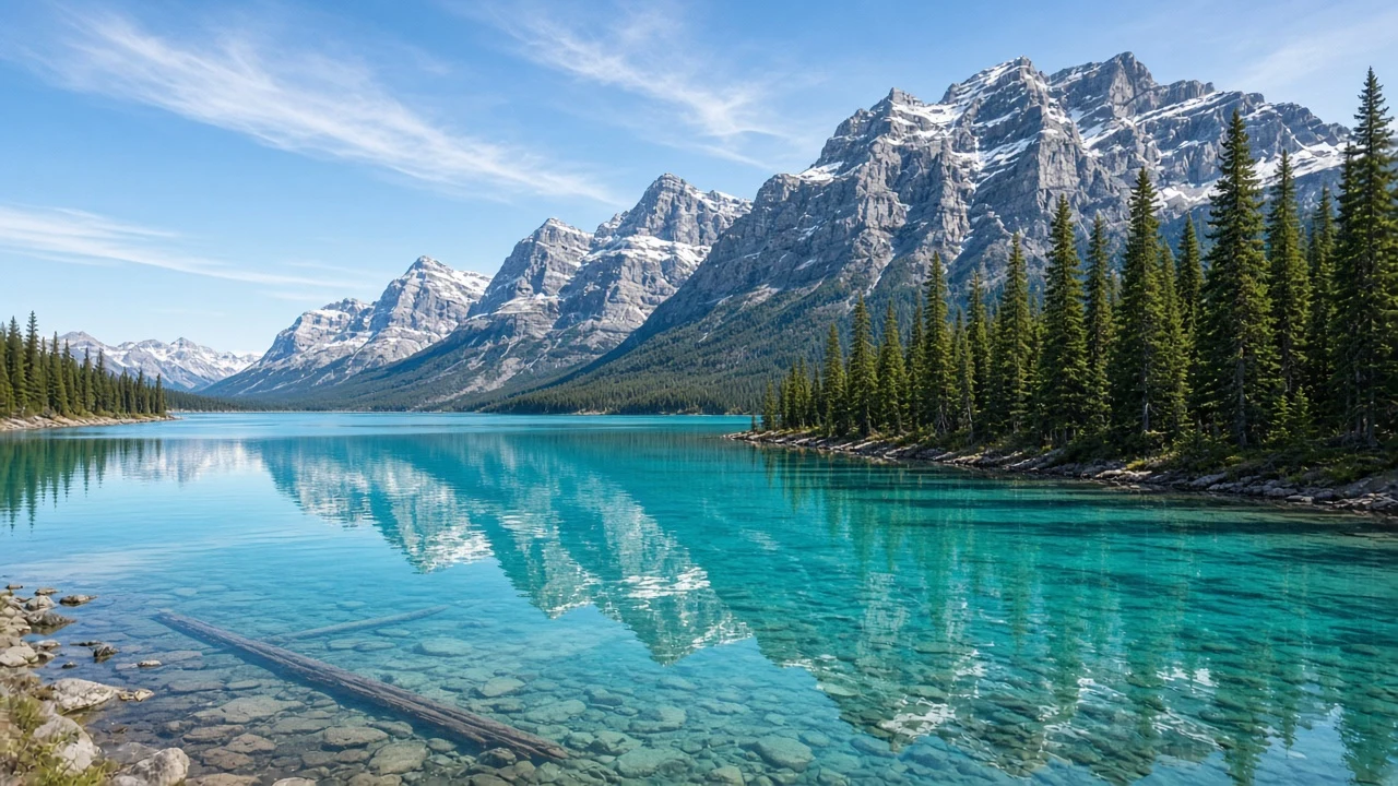 Moraine Lake Glacial Water and Valley of the Ten Peaks