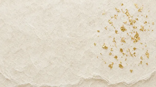 Handmade Washi Paper with Subtle Embedded Gold Leaf Flecks