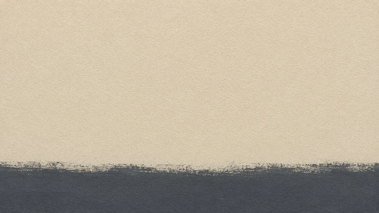 Minimalist Matte Gouache Color Field in Slate and Oatmeal