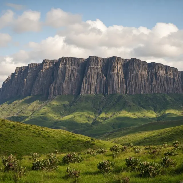 The Monumental Amphitheatre Wall of the Drakensberg