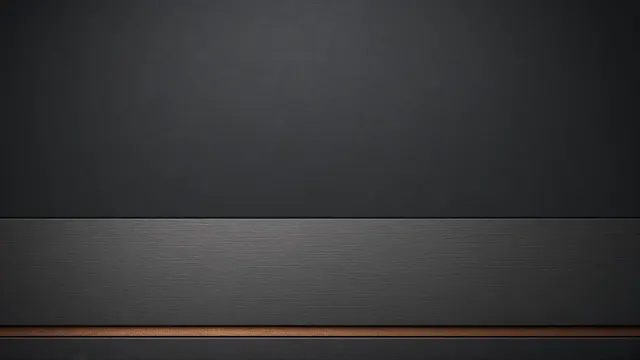 Brushed Obsidian and Satin Titanium Panels with Subtle Copper Reveal