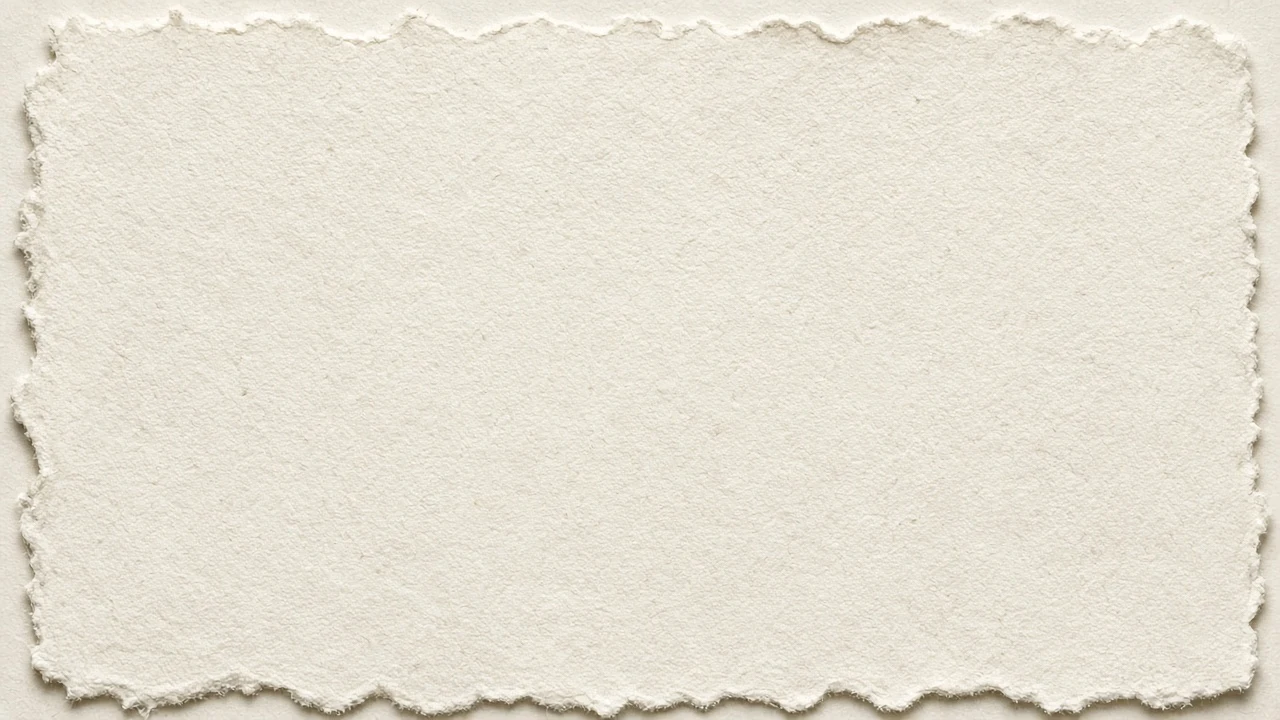 Handmade Cotton Rag Paper with Deckle Edges and Botanical Fibers