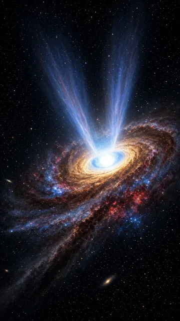 Energetic Active Seyfert Spiral Galaxy with Ionized Relativistic Core Glow