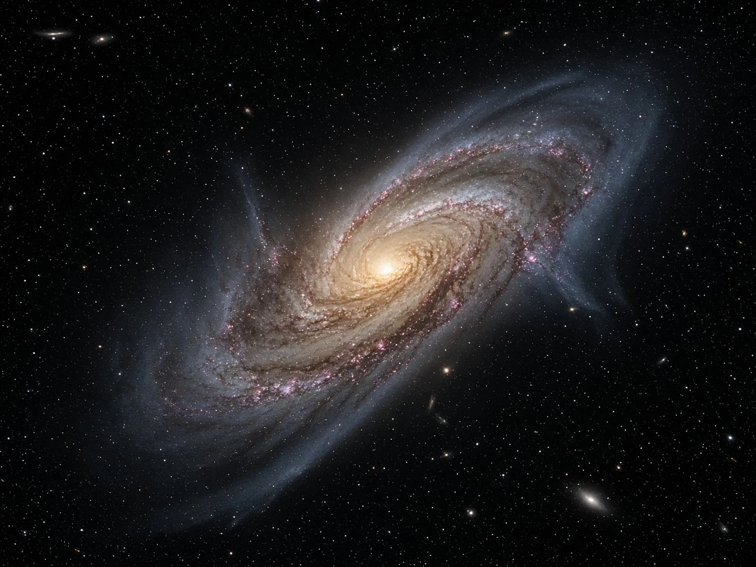 Warped Spiral Galaxy Disk with Three-Dimensional Gas Curvature