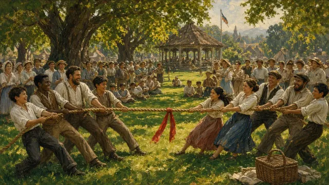 Classic Village Green Tug-of-War Community Festival