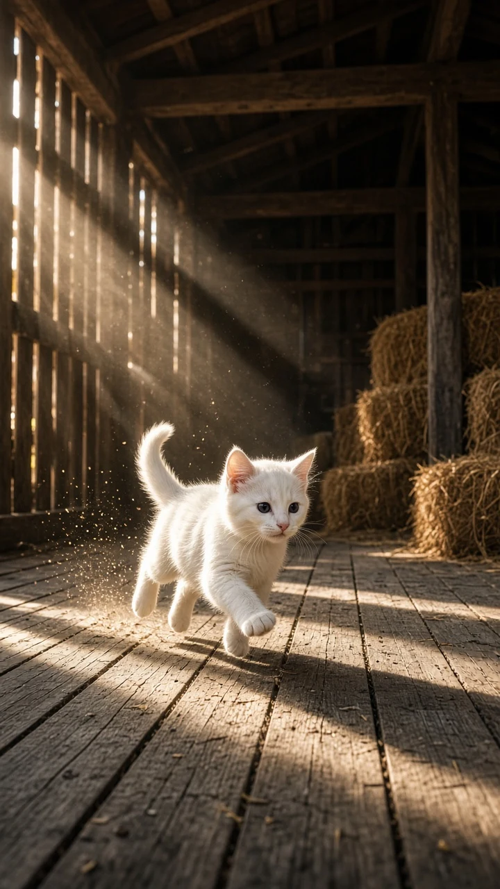 Weathered Barn Porch Sprint in Golden Autumn Chaff
