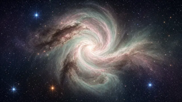 Translucent Pearlescent Gas Vortex Enveloping a Quiet Protostellar Cocoon