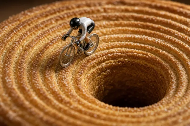 Solo Time Trial on Concentric Caramel Ridges