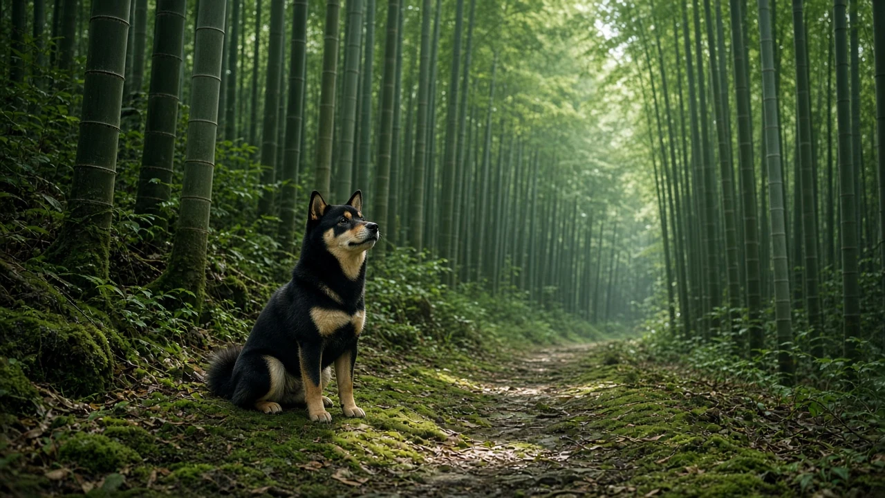 Arashiyama Bamboo Grove Upward Gaze Wallpaper
