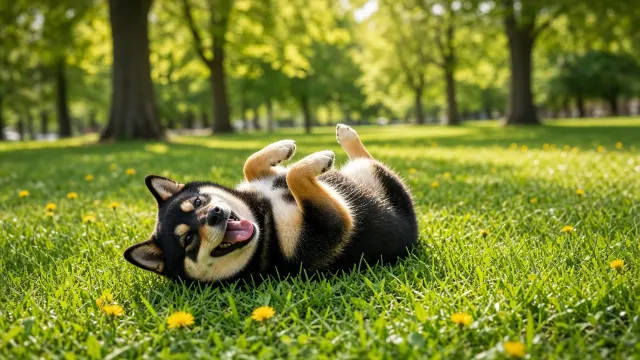 Sunny Park Grass Rolling Euphoria Social Story