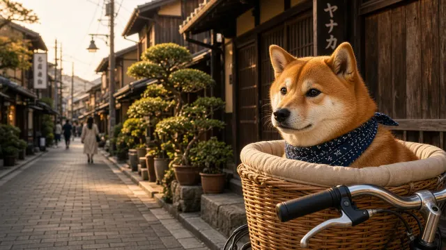 Tokyo Bicycle Basket Navigator on Yanaka Street