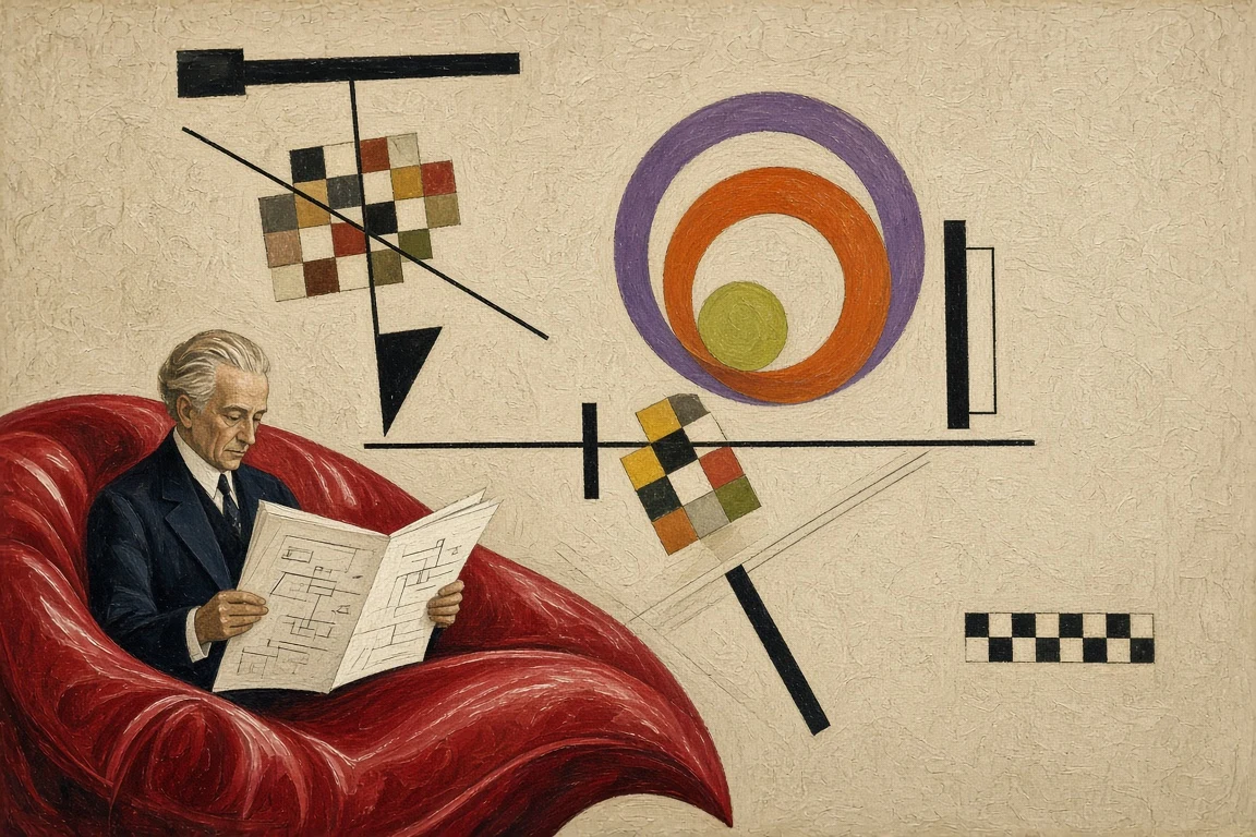 Constructivist Equilibrium on a Red Satin Settee