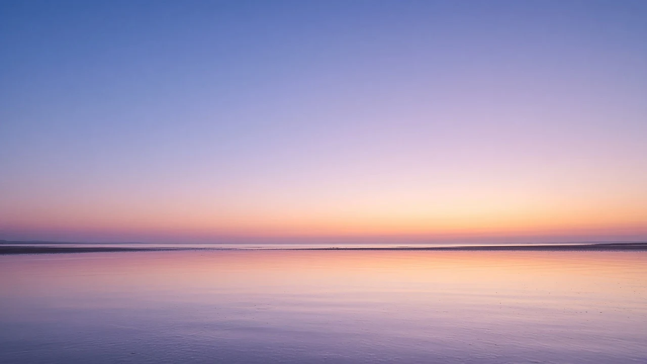 Calm Atlantic Tidal Flats with Subtle Water Rhythms
