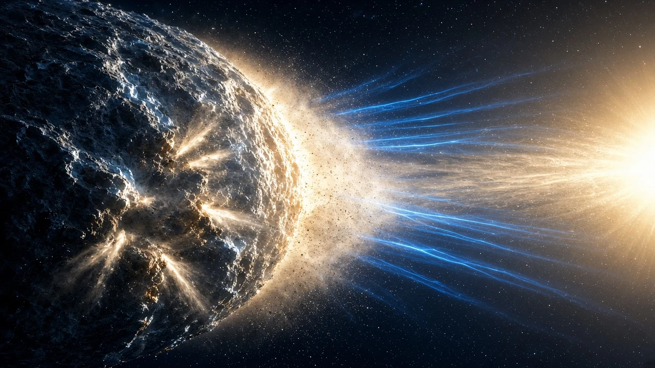 Inner Solar System Perihelion Outgassing Digital Matte