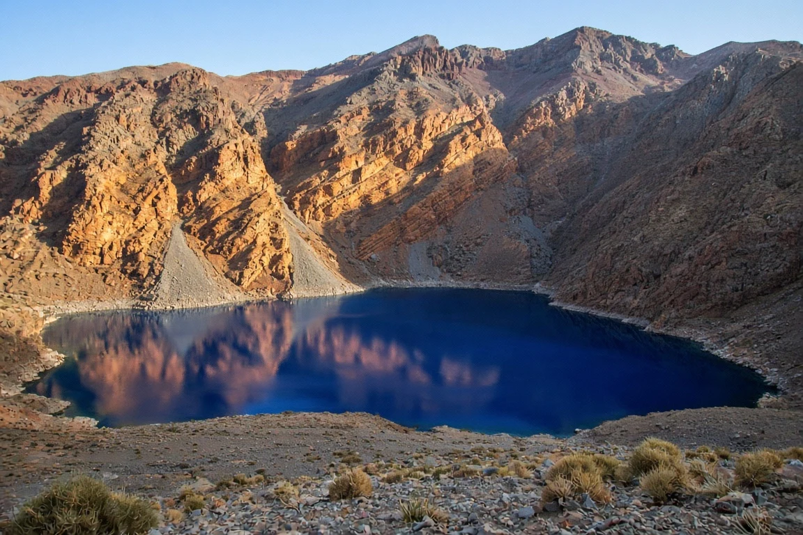 High Atlas Mount Toubkal and Lake Ifni Terraces